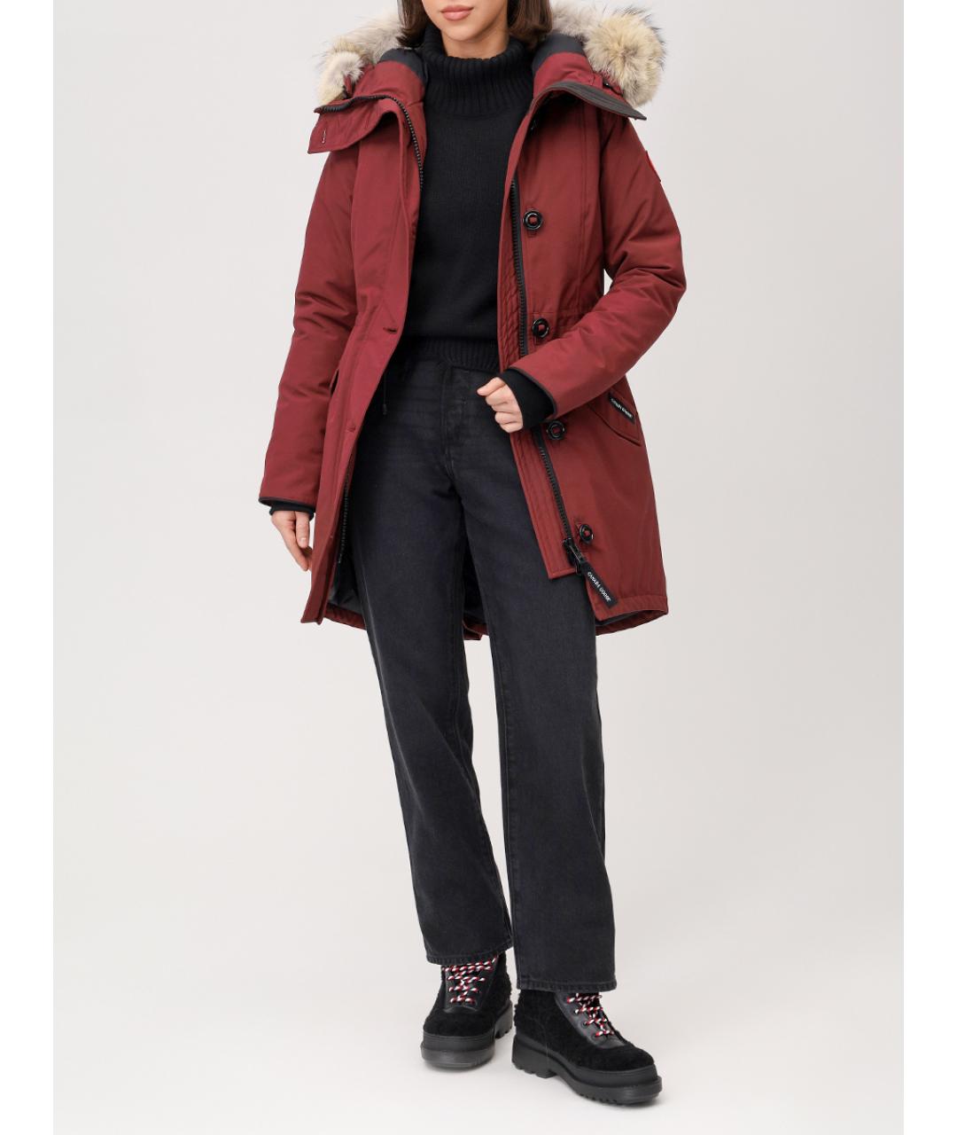 CANADA GOOSE Бордовая парка, фото 2