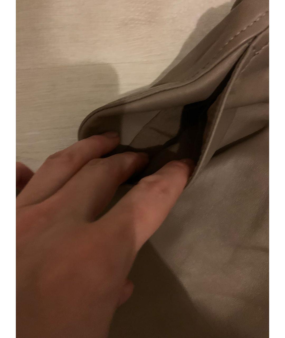 12 STOREEZ Коричневые кожаные прямые брюки, фото 7