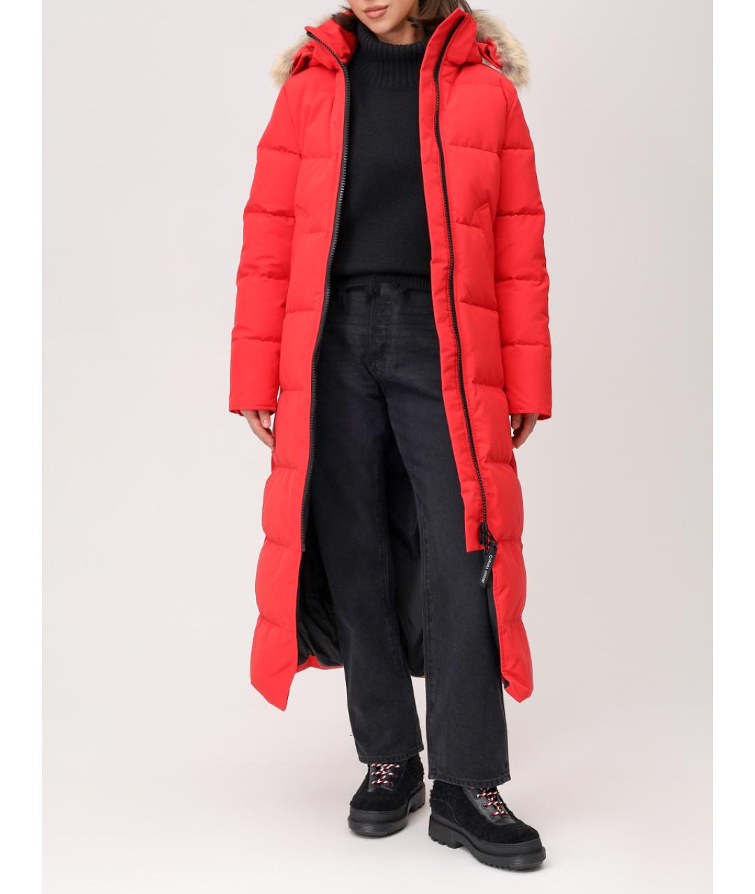 CANADA GOOSE Красный пуховик, фото 2