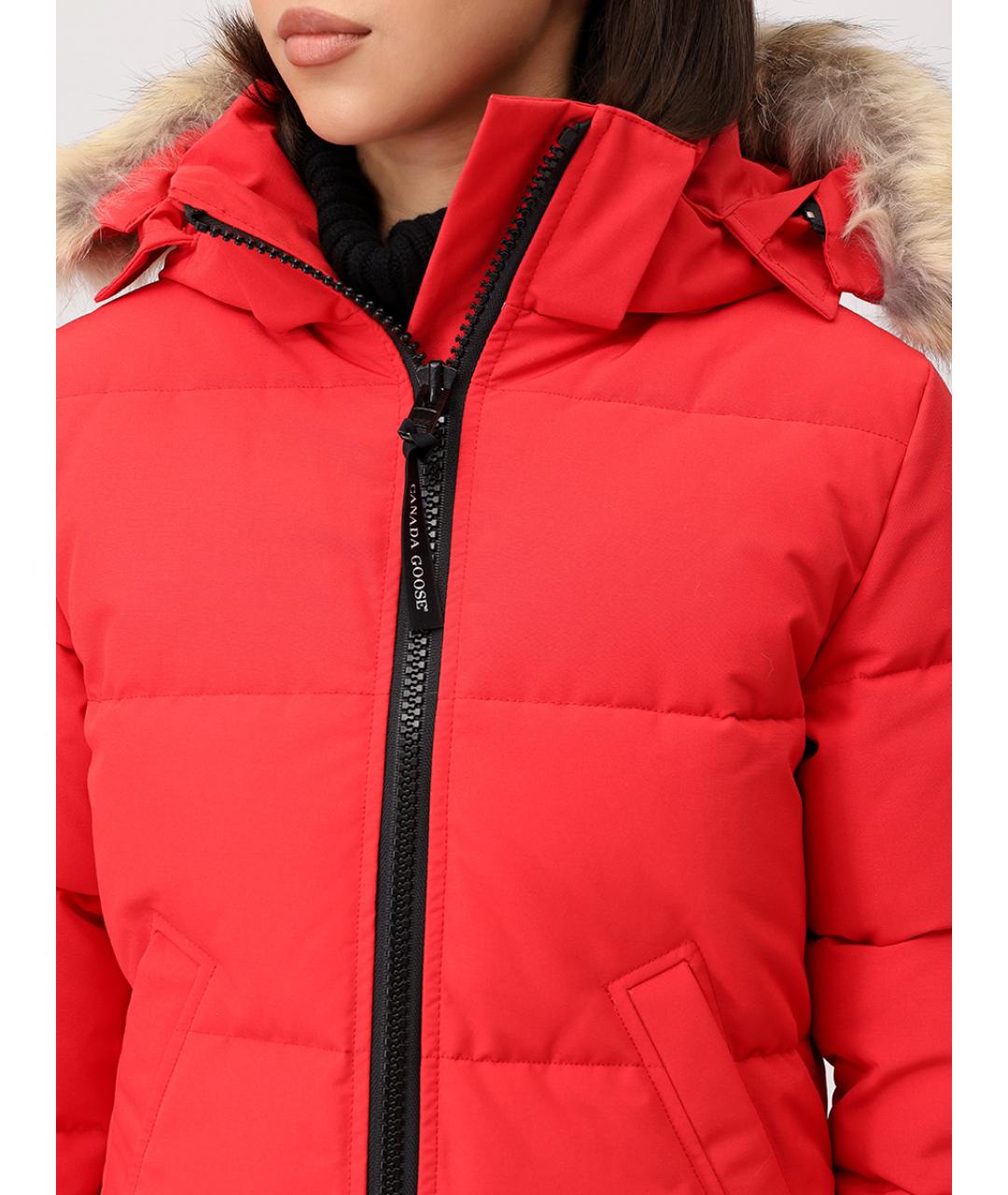 CANADA GOOSE Красный пуховик, фото 5