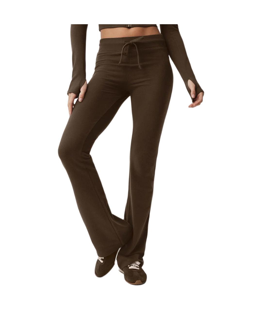 ALO YOGA Коричневые спортивные брюки и шорты, фото 2