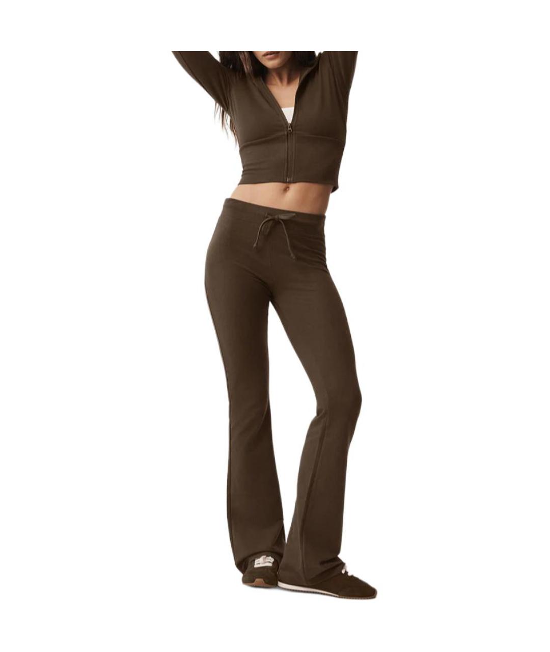 ALO YOGA Коричневые спортивные брюки и шорты, фото 4