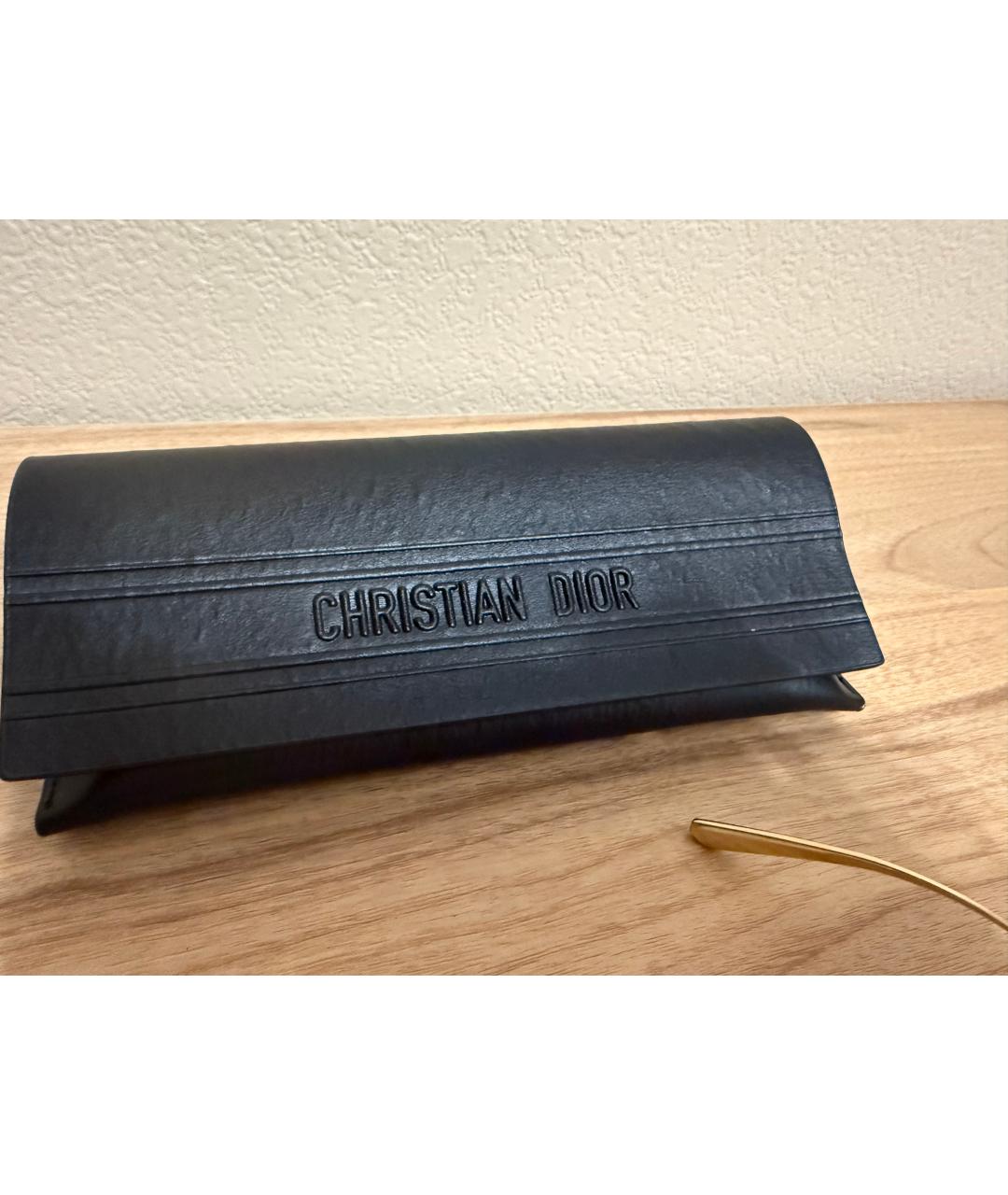 CHRISTIAN DIOR Золотые металлические солнцезащитные очки, фото 4