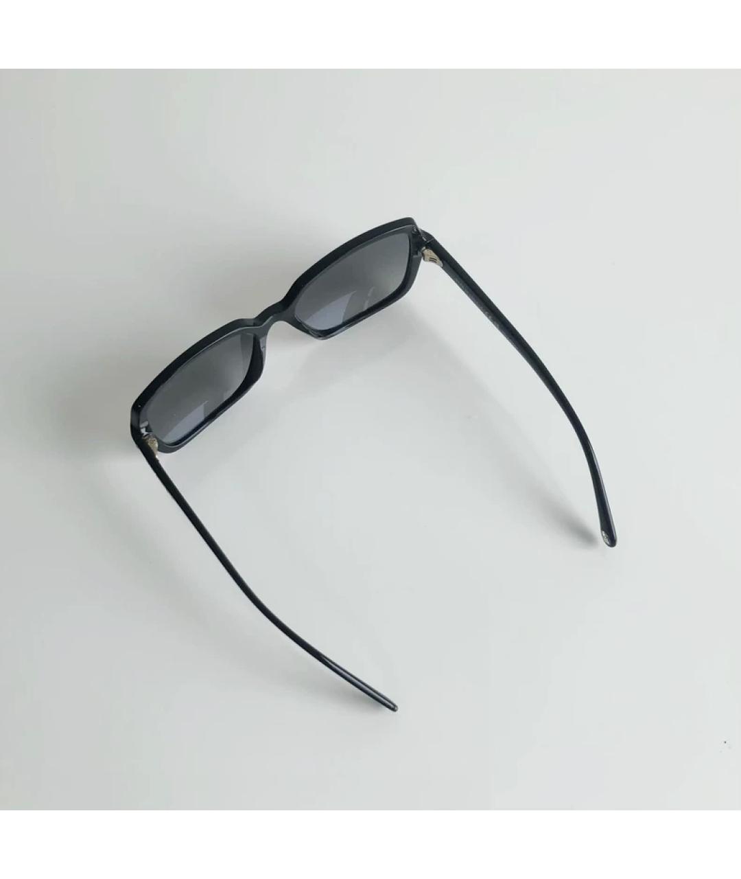 CHANEL Черные пластиковые солнцезащитные очки, фото 4