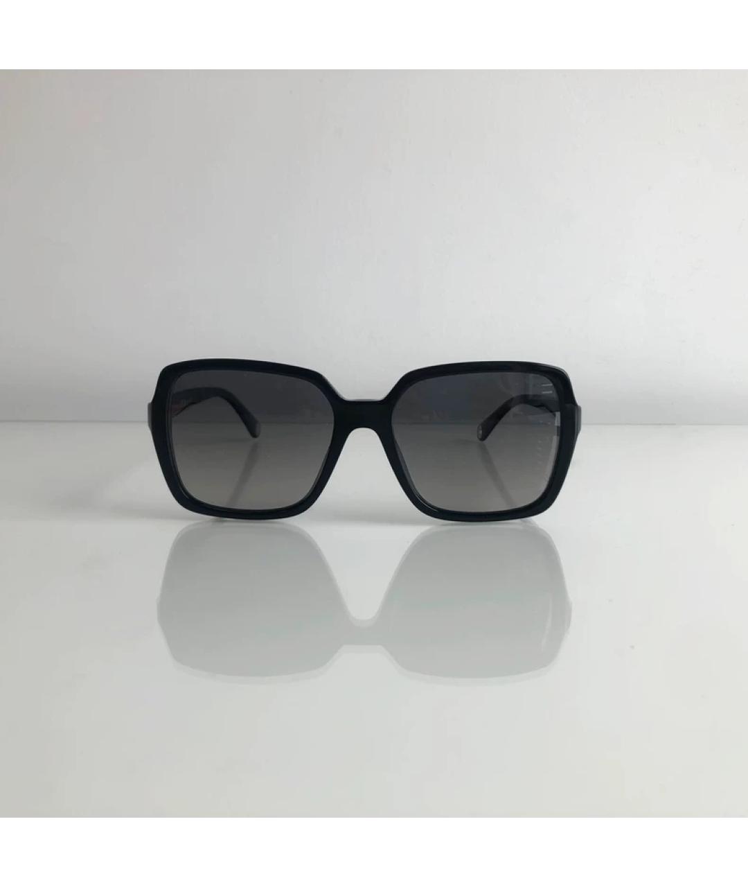 CHANEL Черные пластиковые солнцезащитные очки, фото 6