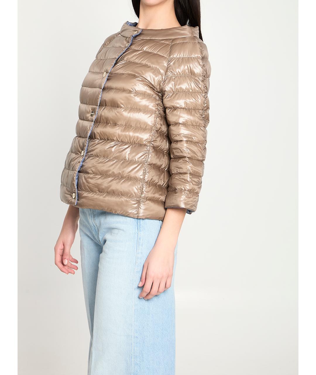 HERNO Голубая полиамидовая куртка, фото 5