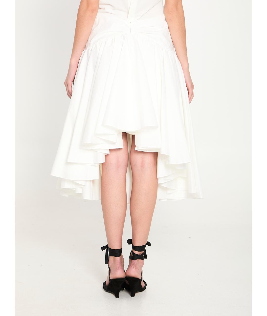 JACQUEMUS Белая хлопковая юбка миди, фото 4
