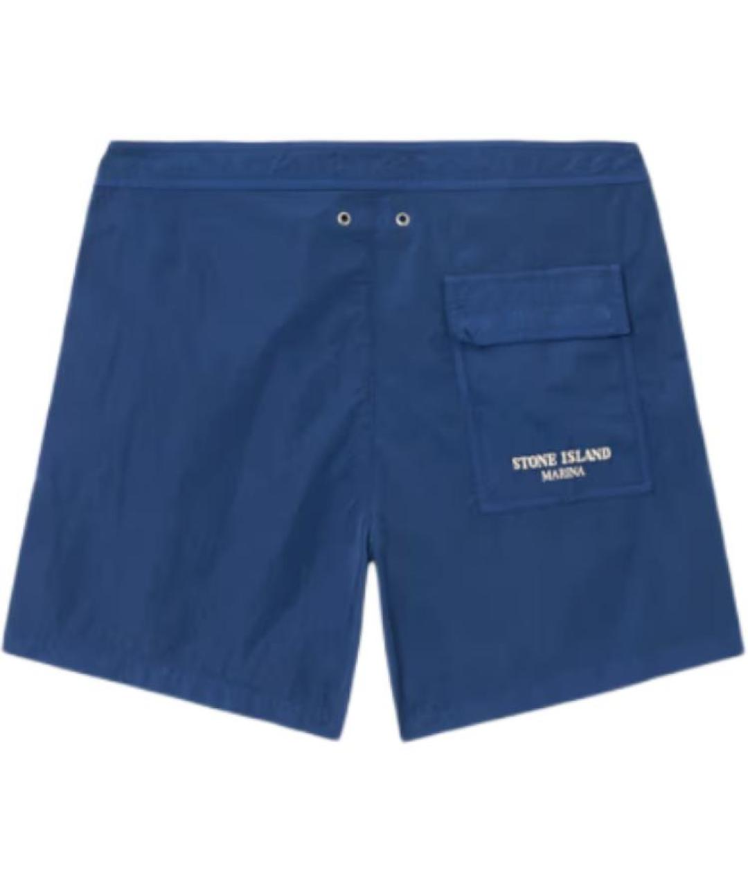 STONE ISLAND Синие плавки, фото 2
