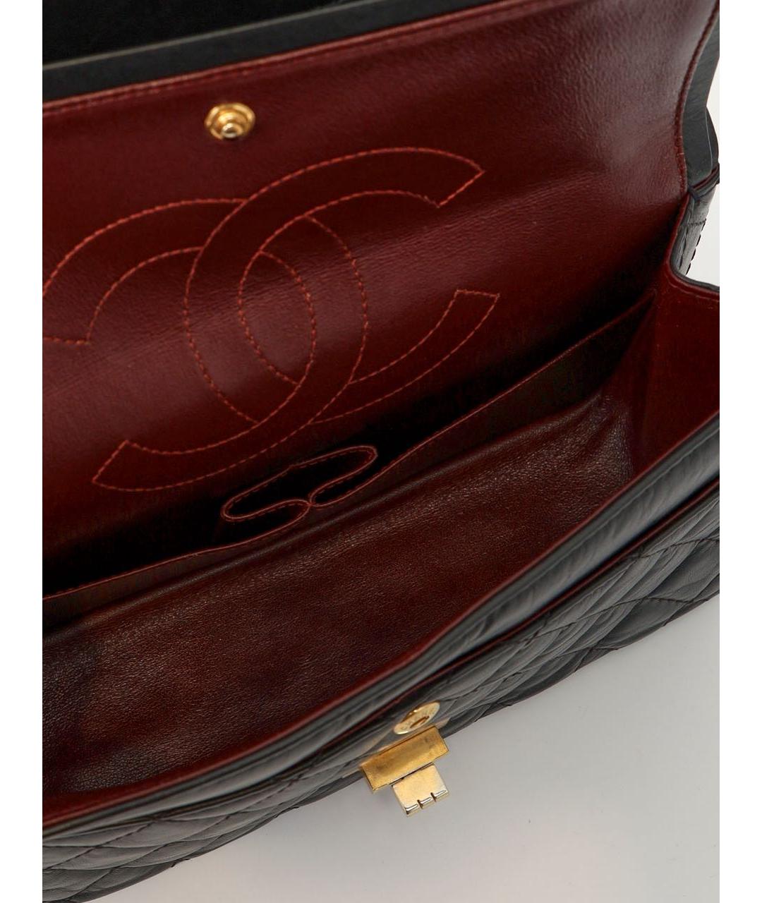 CHANEL Черная кожаная сумка через плечо, фото 4