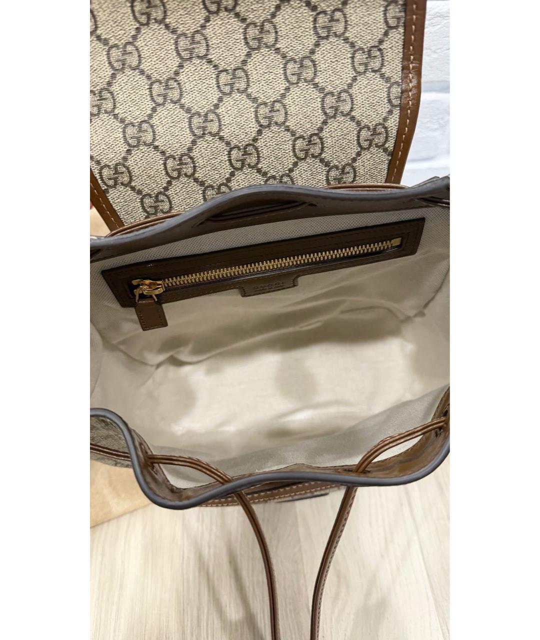 GUCCI Коричневый рюкзак, фото 4