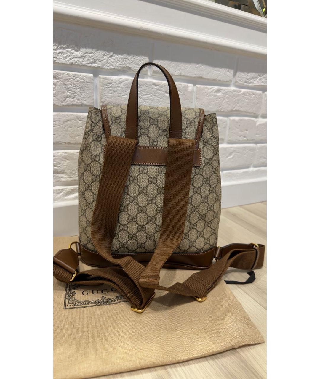 GUCCI Коричневый рюкзак, фото 3