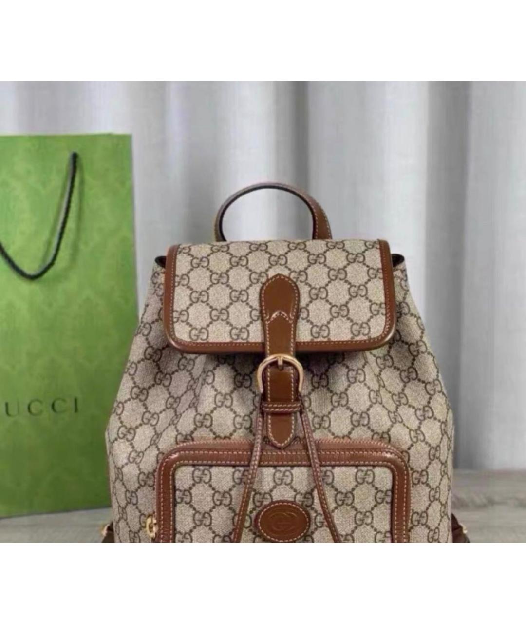 GUCCI Коричневый рюкзак, фото 2