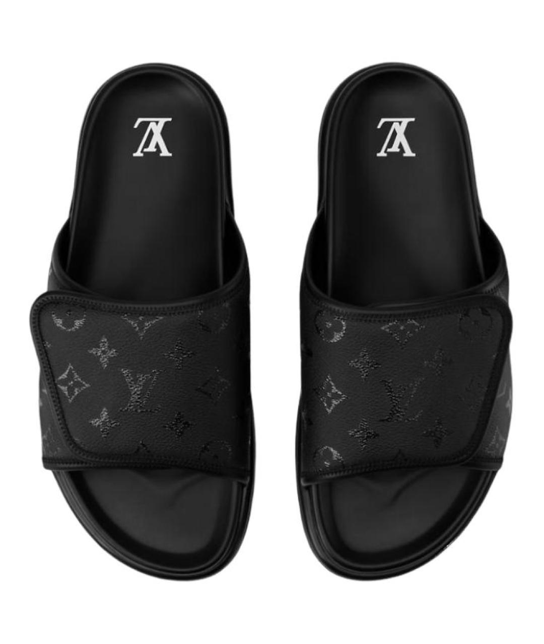 LOUIS VUITTON Черные сандалии, фото 5