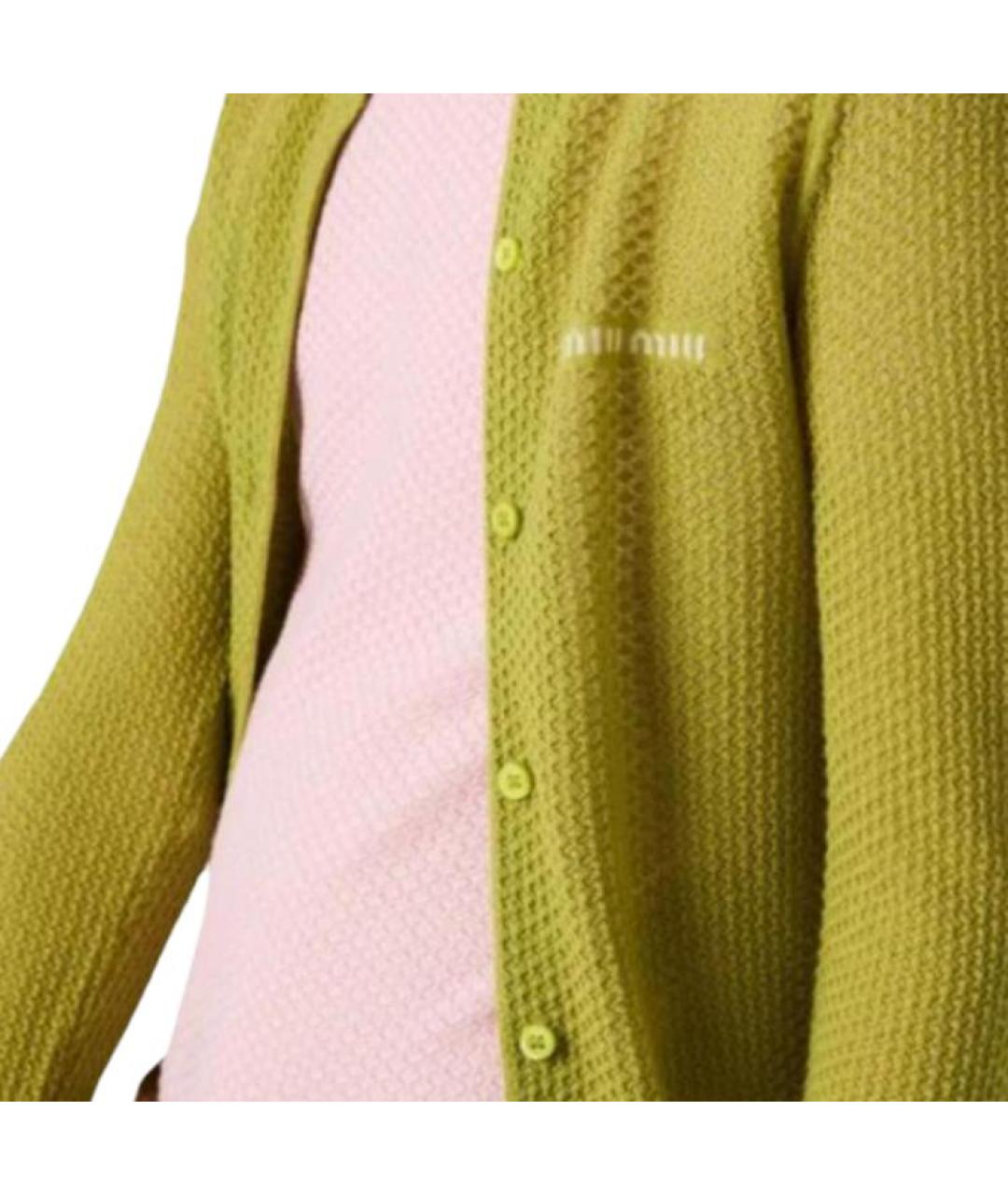 MIU MIU Зеленый кардиган, фото 5