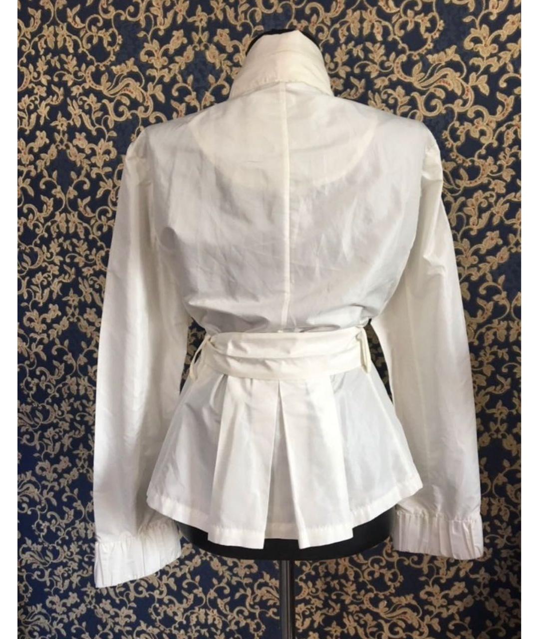 ARMANI JEANS Белый полиэстеровый тренч/плащ, фото 2