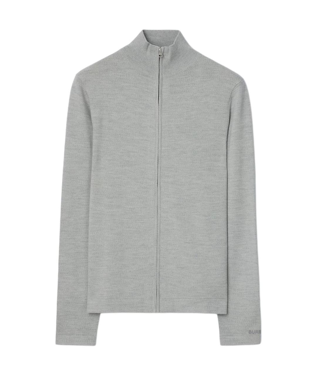 BURBERRY Серый кардиган, фото 1