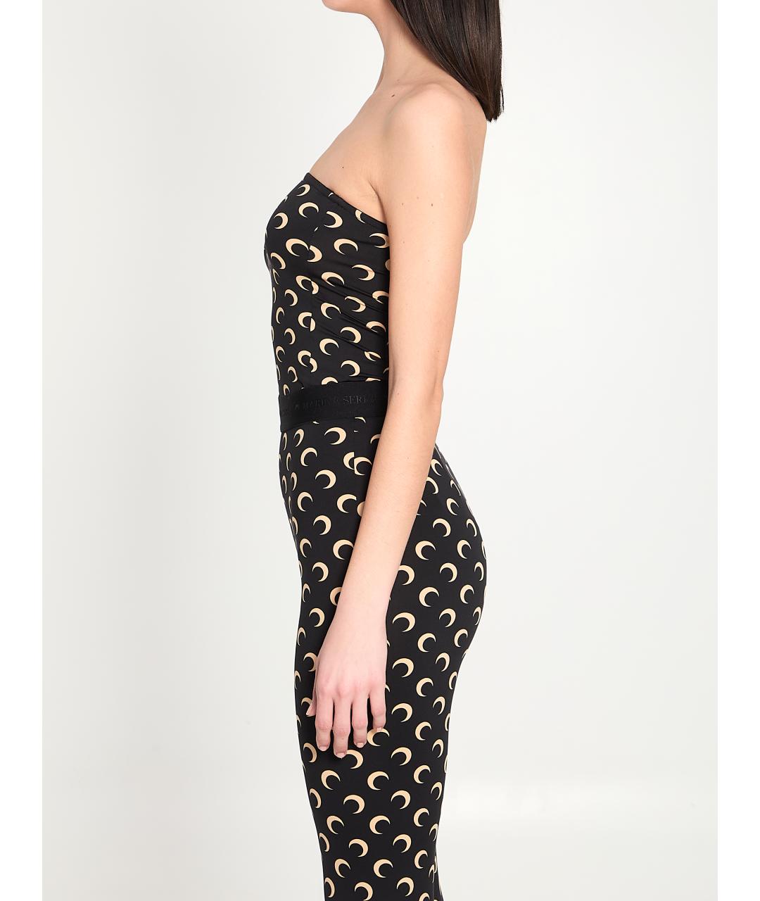 MARINE SERRE Черная полиамидовая майка, фото 3