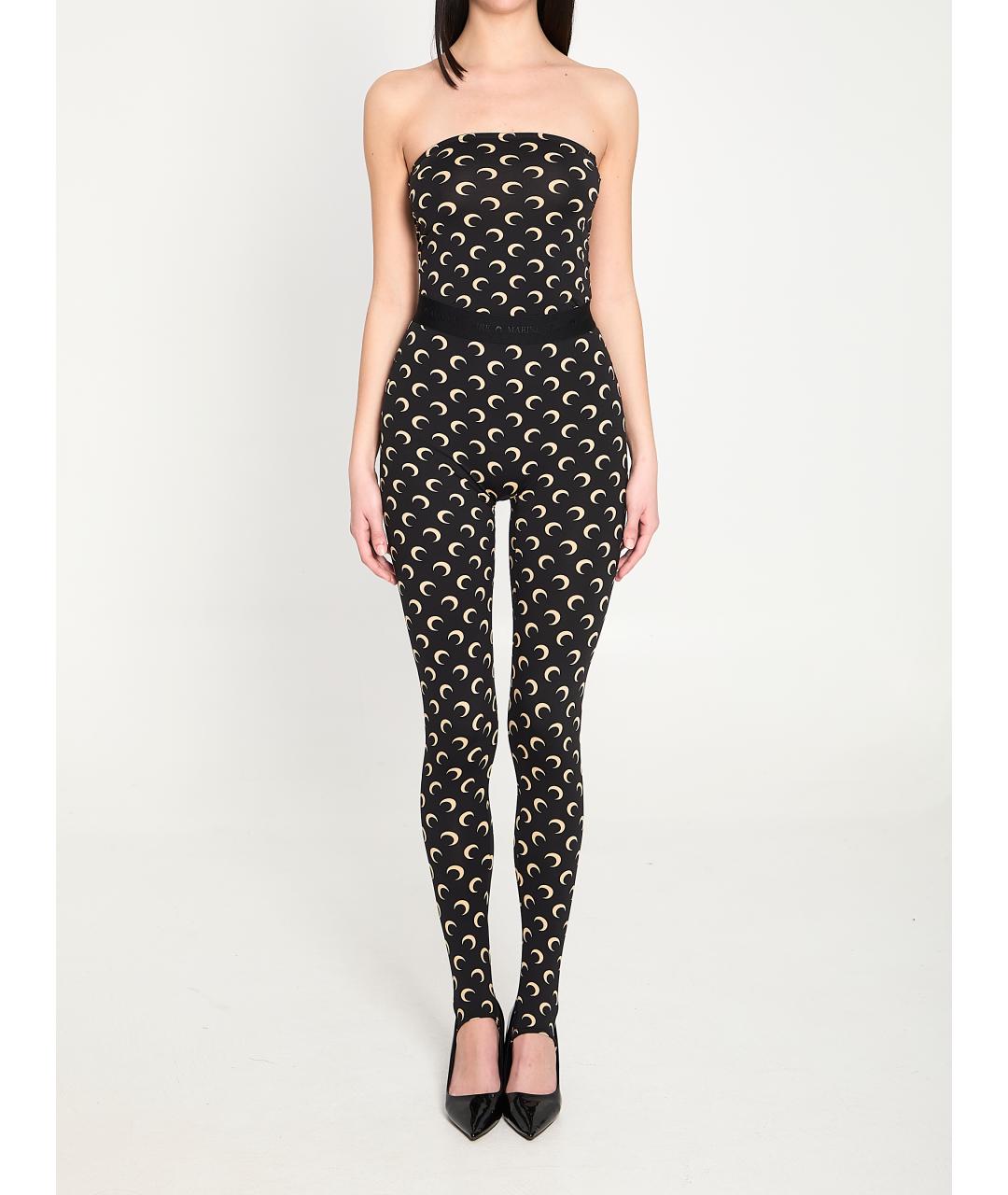 MARINE SERRE Черная полиамидовая майка, фото 5