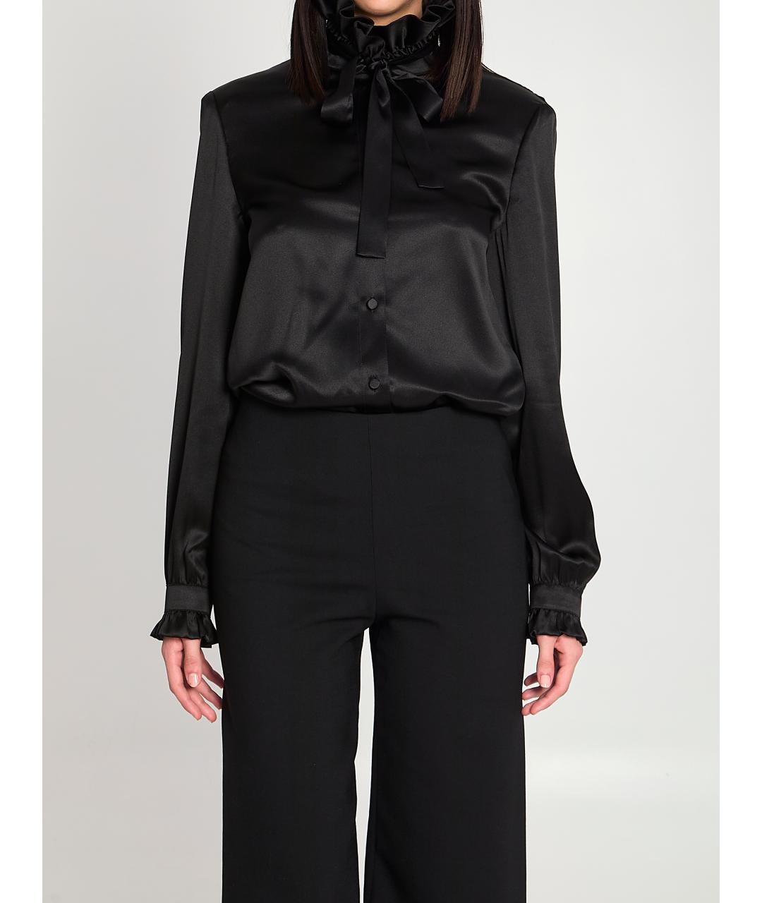 GUCCI Черная шелковая рубашка, фото 5