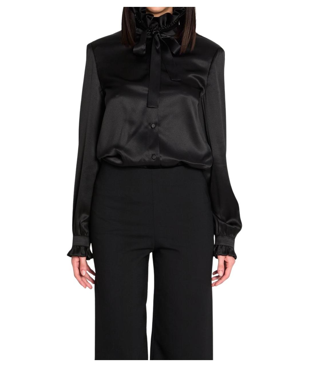 GUCCI Черная шелковая рубашка, фото 1