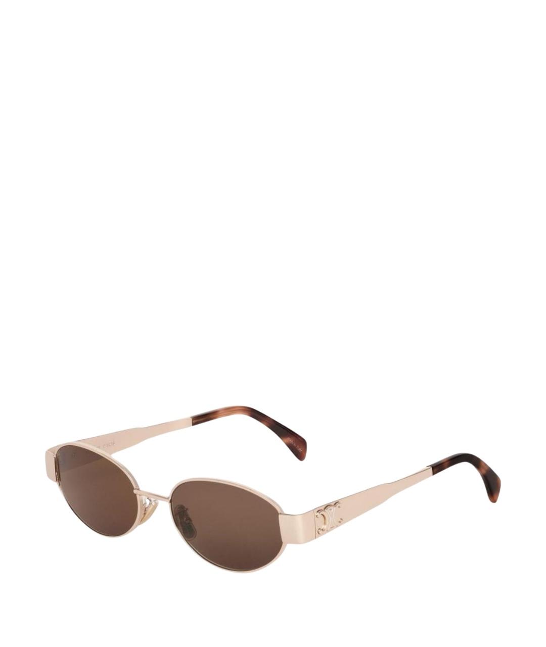 CELINE Розовые металлические солнцезащитные очки, фото 1
