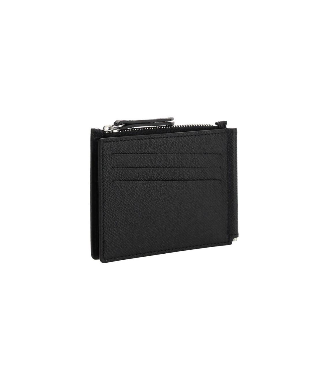 MAISON MARGIELA Черный кожаный кошелек, фото 3