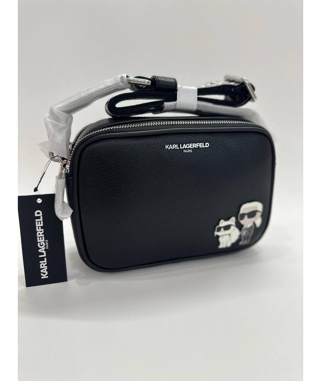 KARL LAGERFELD Черная сумка через плечо, фото 3
