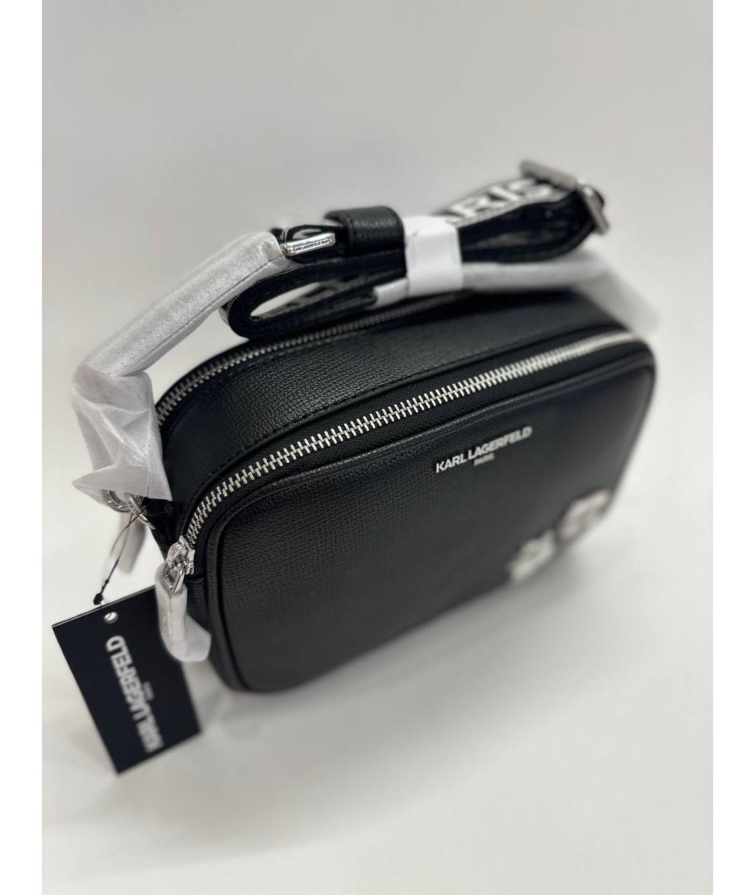 KARL LAGERFELD Черная сумка через плечо, фото 4