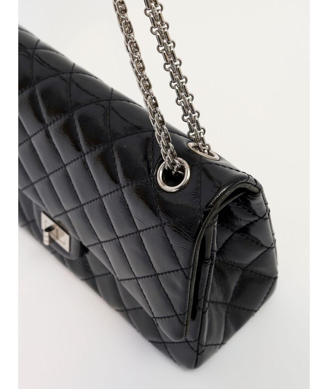 CHANEL Черная кожаная сумка через плечо, фото 8