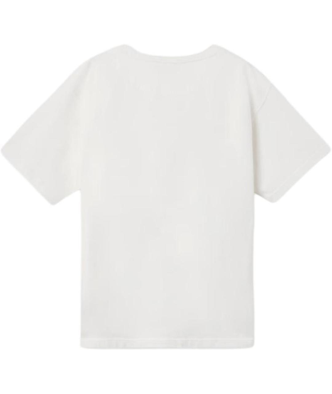 STONE ISLAND Белая хлопковая футболка, фото 2