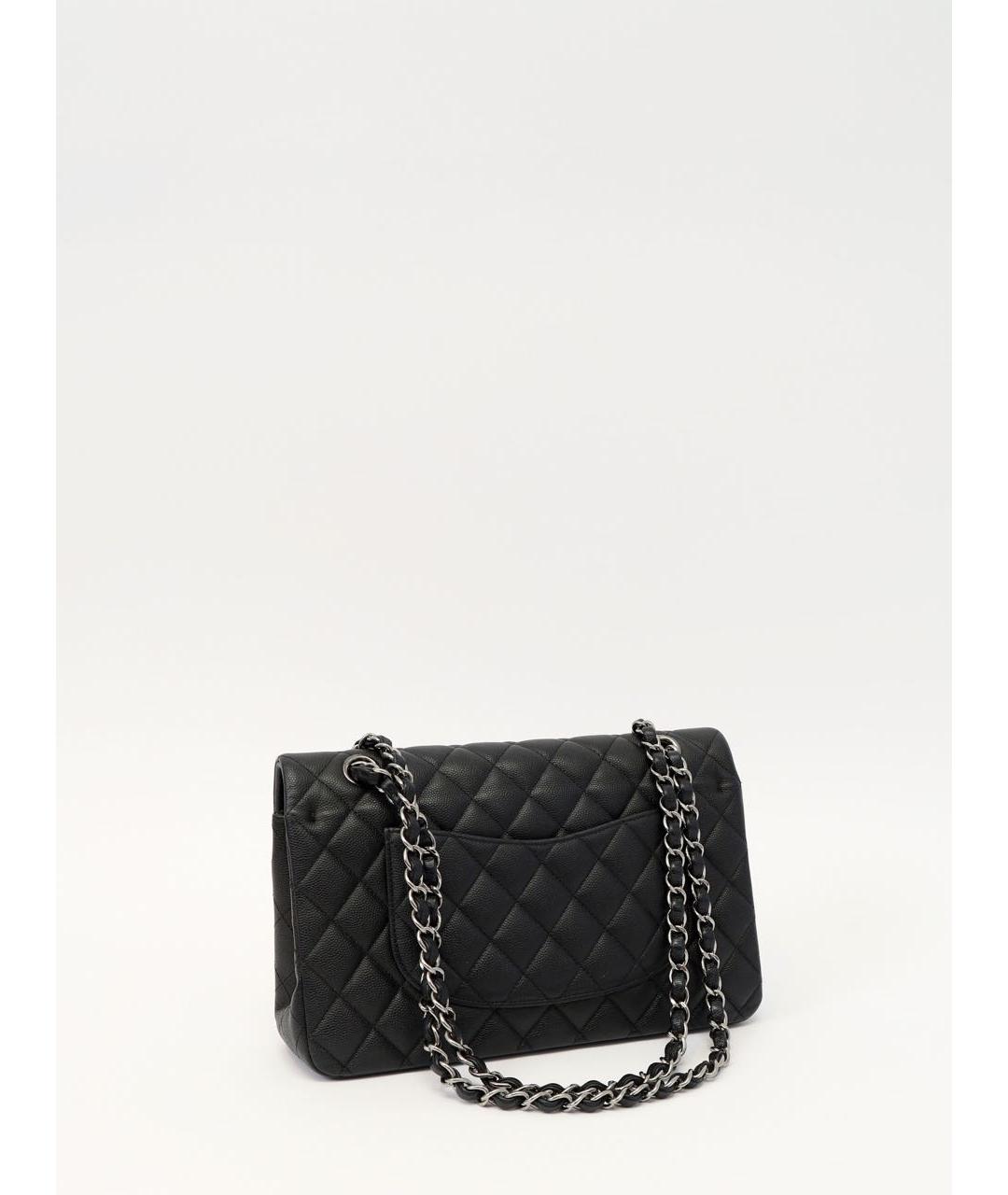 CHANEL Черная кожаная сумка через плечо, фото 3
