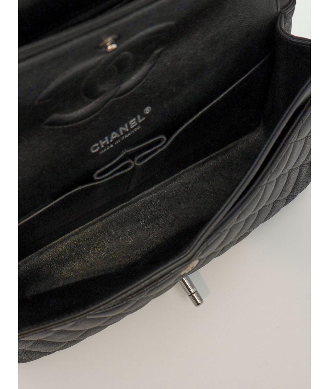 CHANEL Черная кожаная сумка через плечо, фото 4