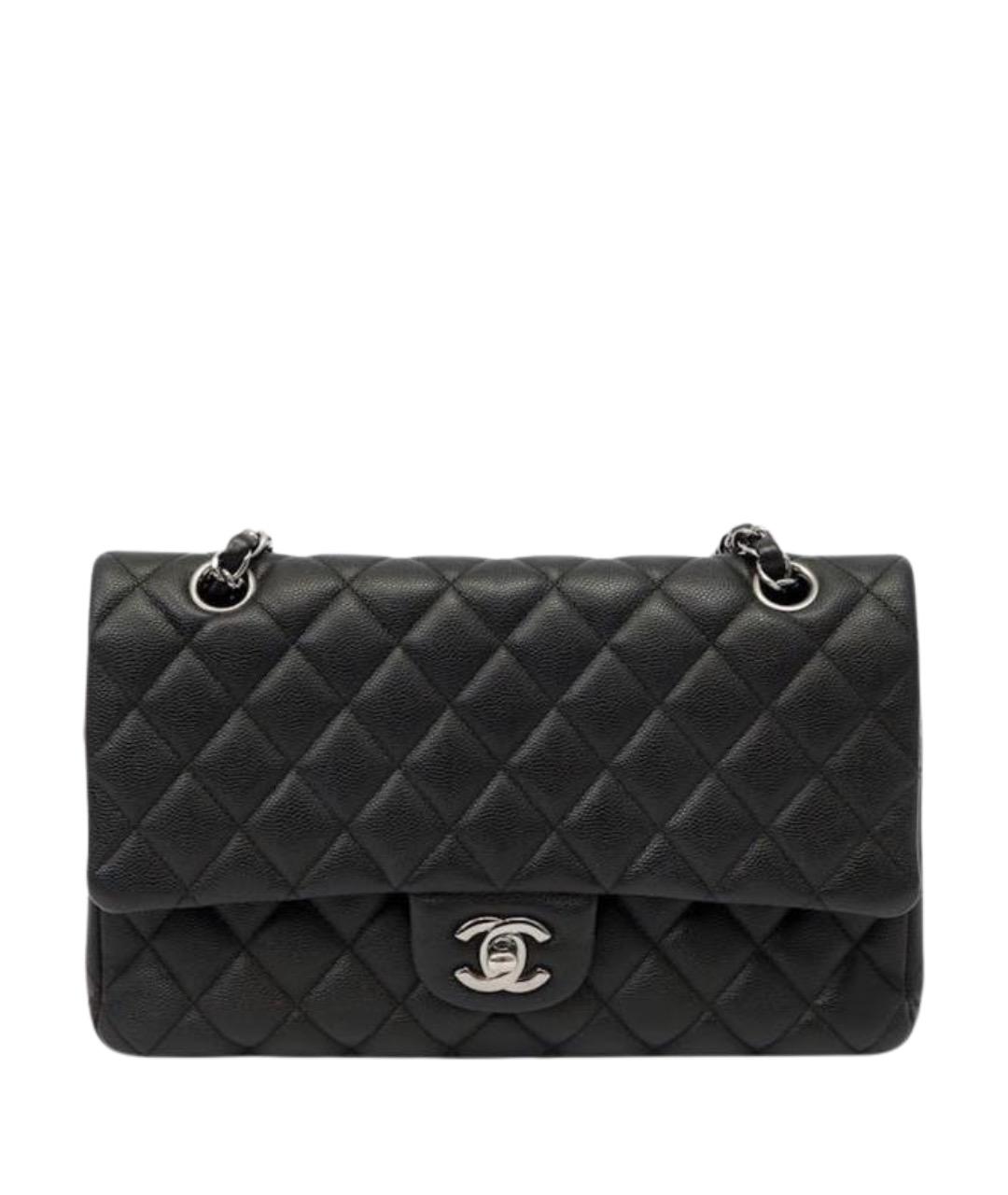 CHANEL Черная кожаная сумка через плечо, фото 1