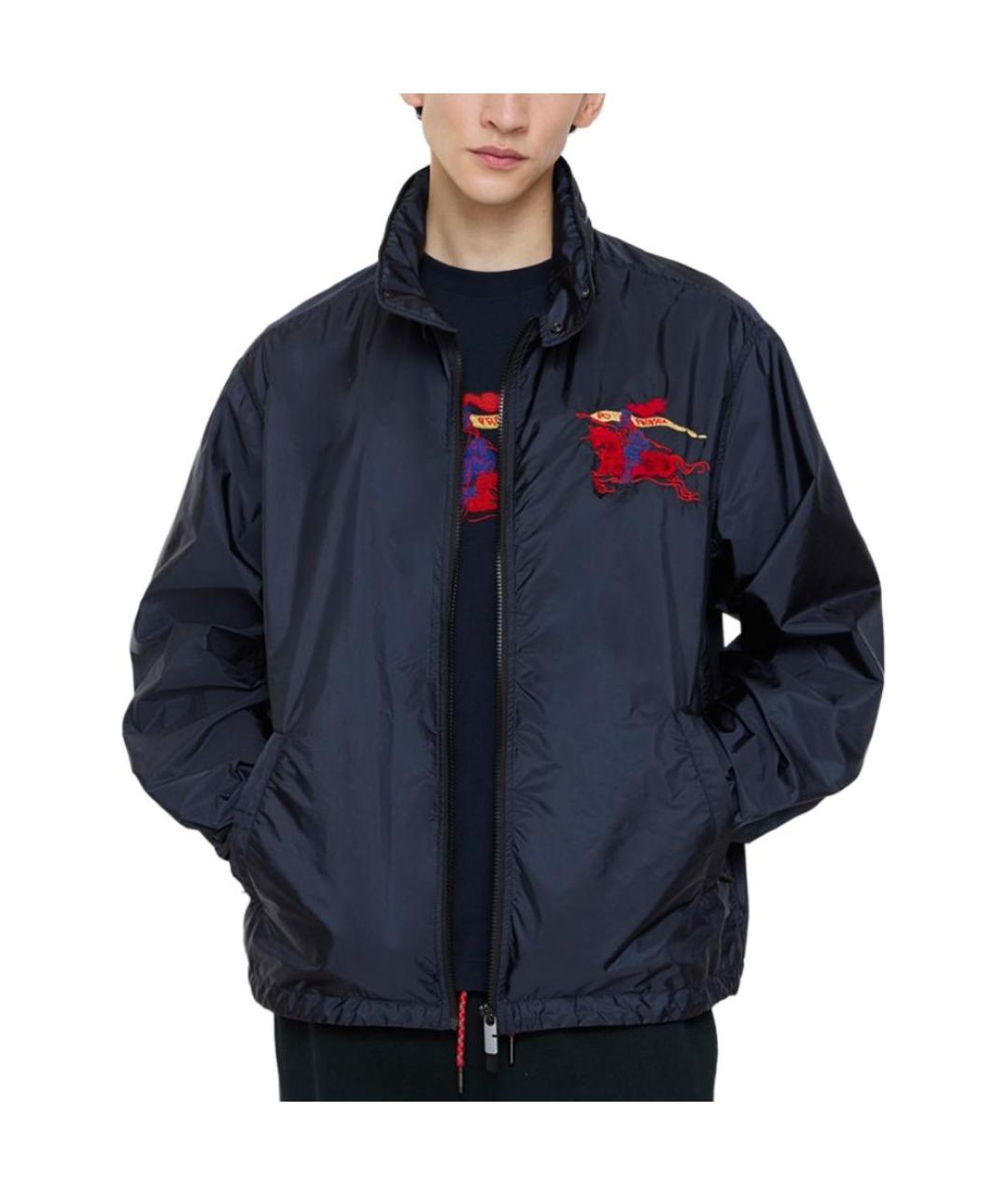 BURBERRY Темно-синяя куртка, фото 2