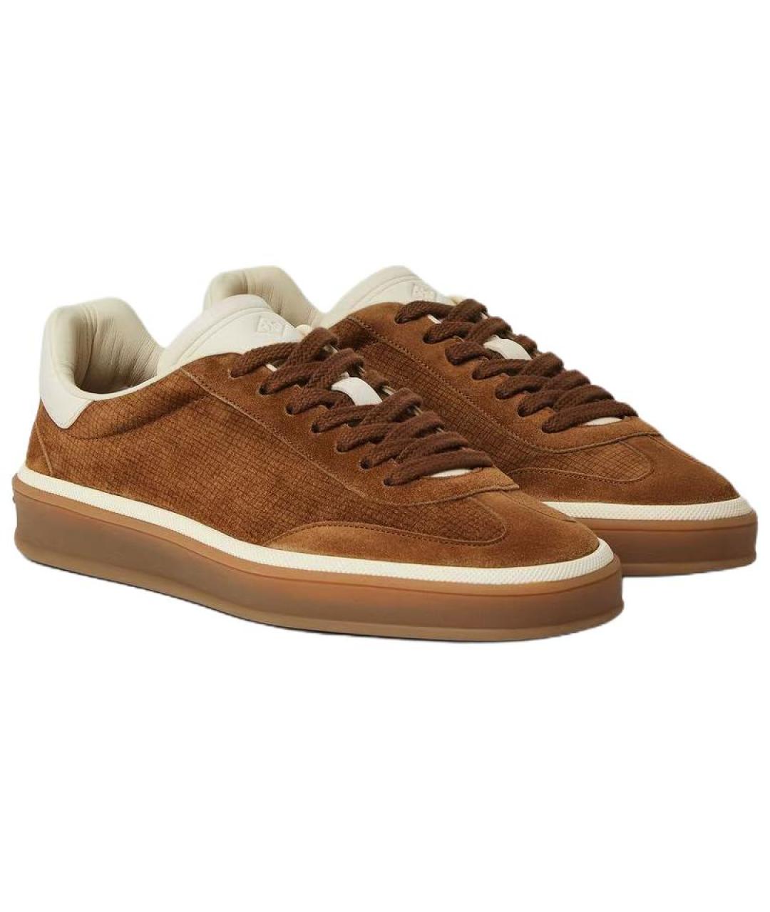 LORO PIANA Кожаные кеды, фото 3