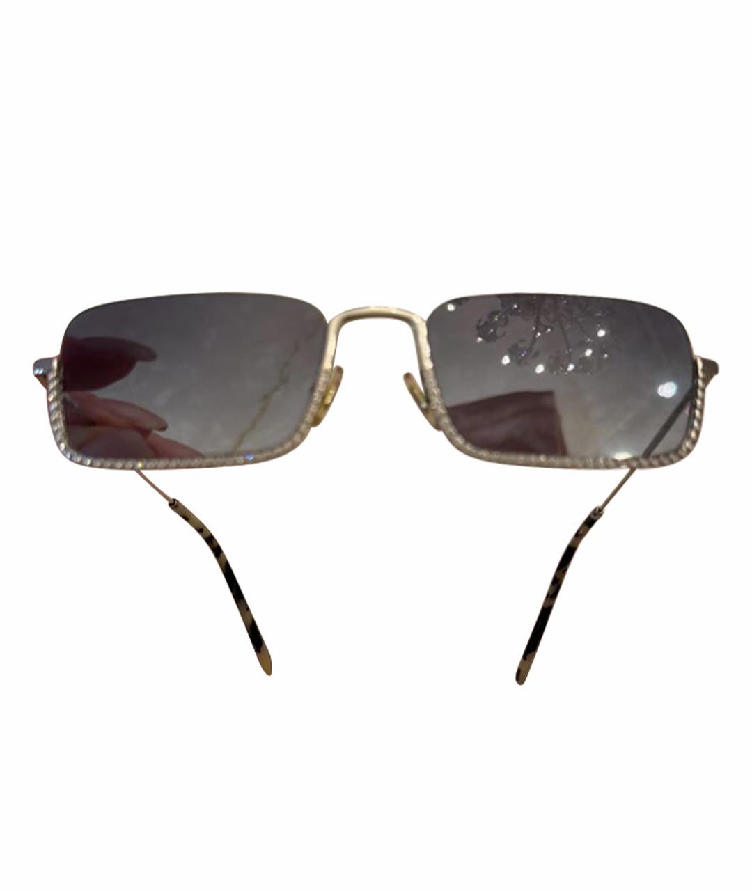 MIU MIU Синие металлические солнцезащитные очки, фото 1