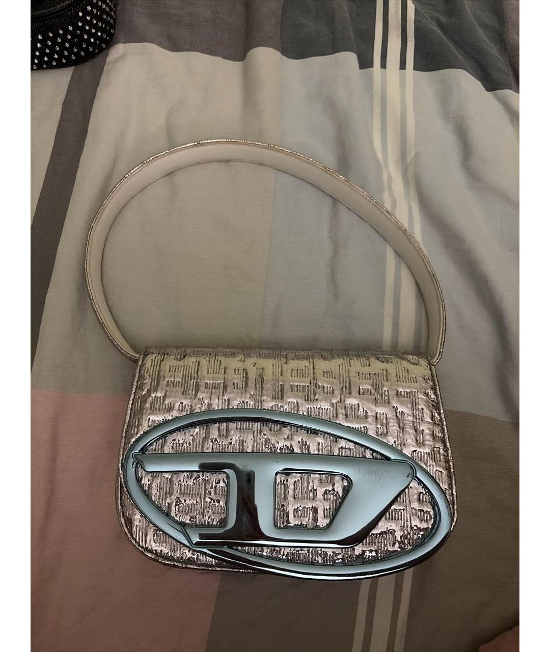 DIESEL Серебряная сумка через плечо, фото 5