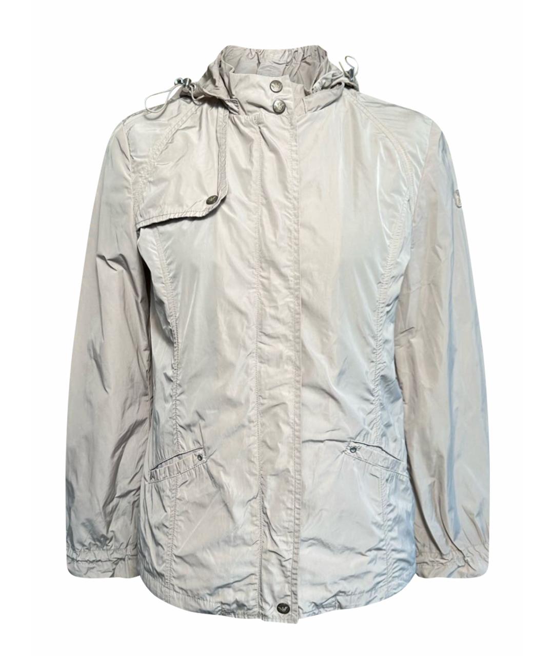 ARMANI JEANS Бежевая полиэстеровая куртка, фото 1