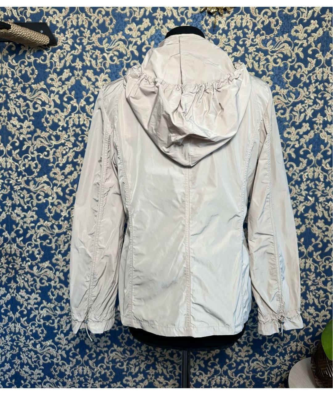 ARMANI JEANS Бежевая полиэстеровая куртка, фото 2