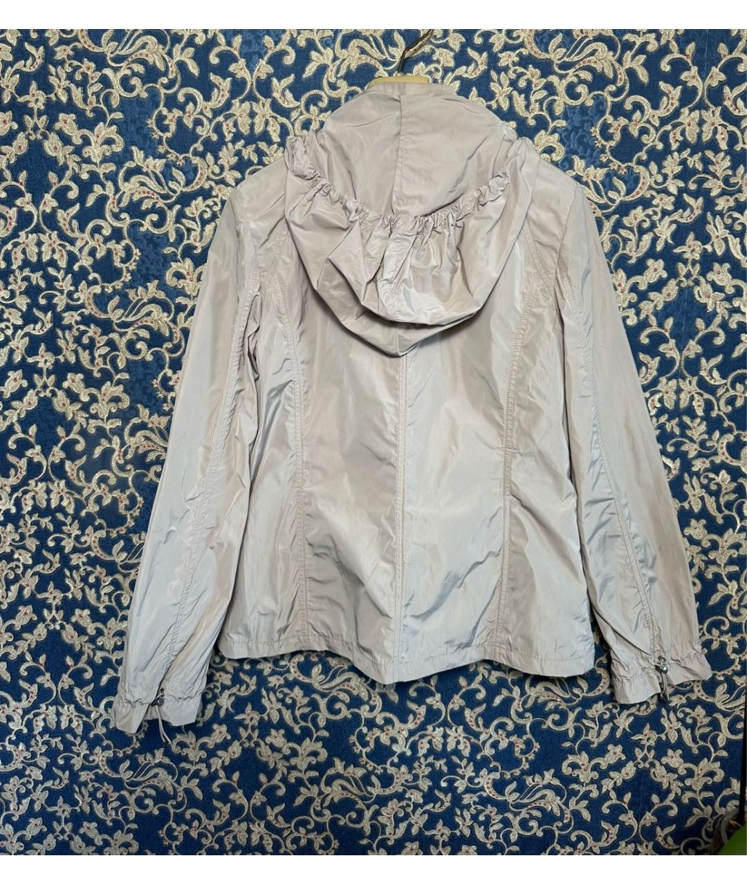 ARMANI JEANS Бежевая полиэстеровая куртка, фото 4