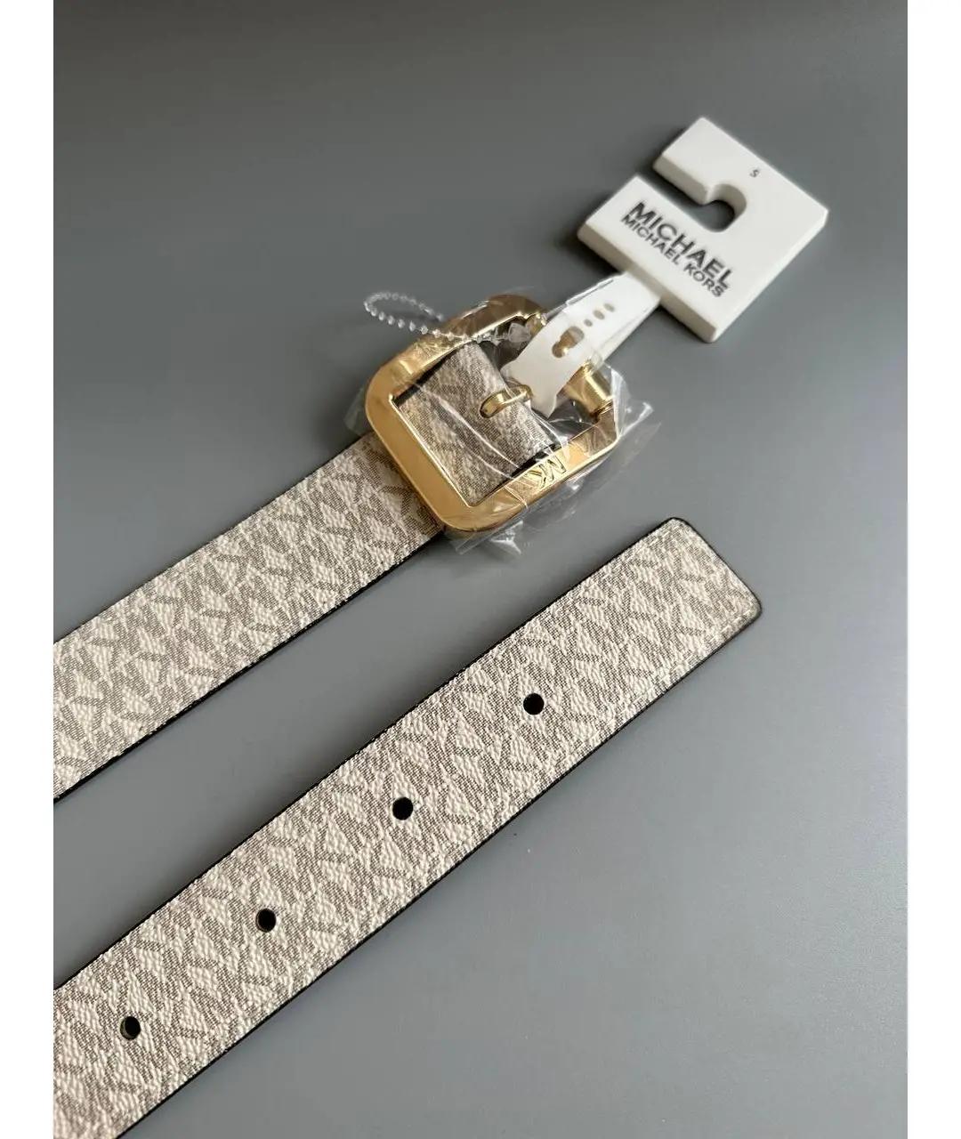 MICHAEL KORS Бежевый ремень, фото 5