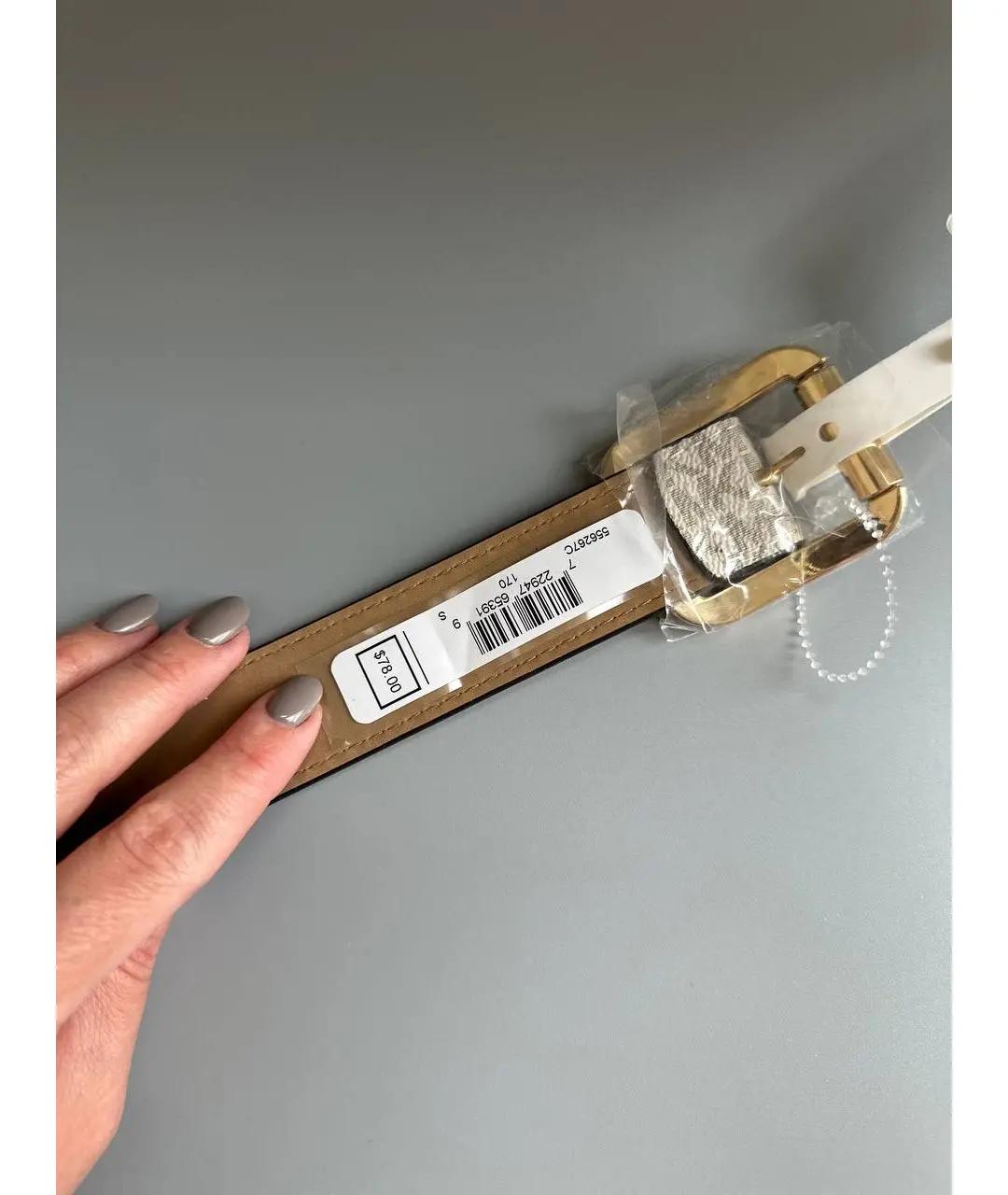 MICHAEL KORS Бежевый ремень, фото 2