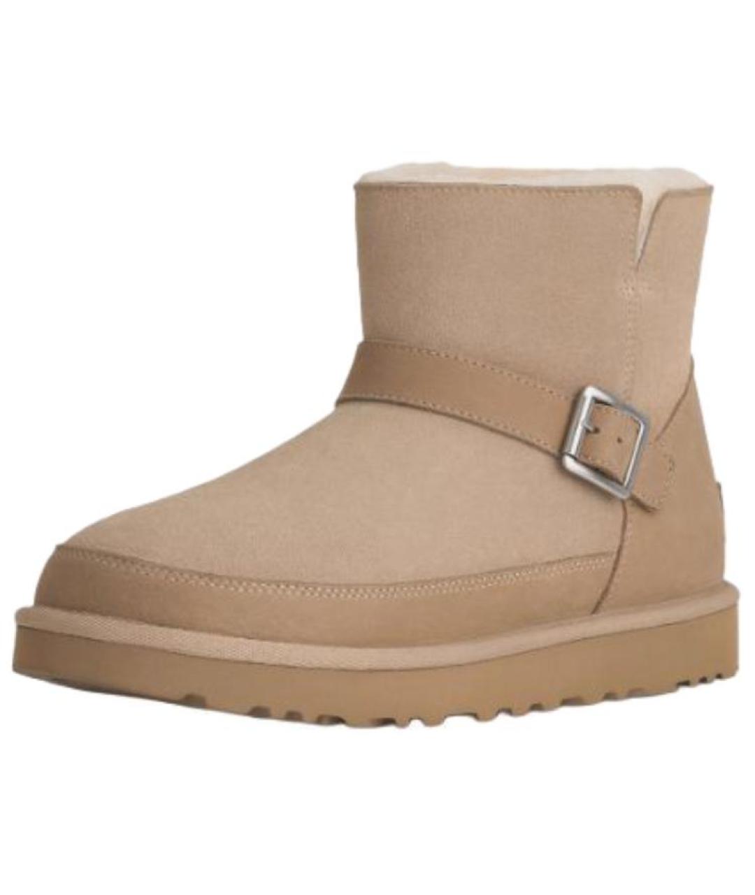 UGG AUSTRALIA Бежевые ботинки, фото 4