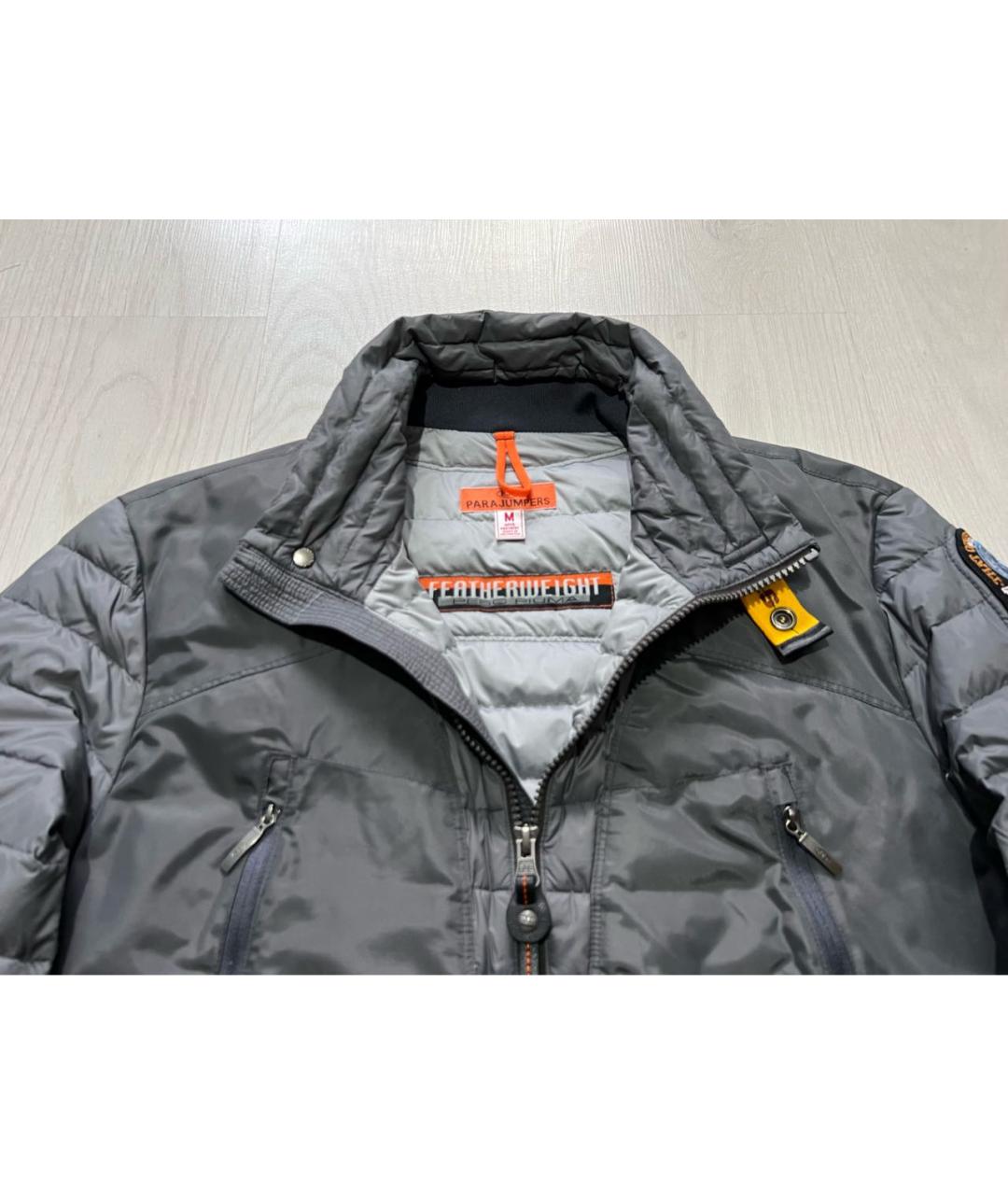 PARAJUMPERS Серый полиамидовый пуховик, фото 5