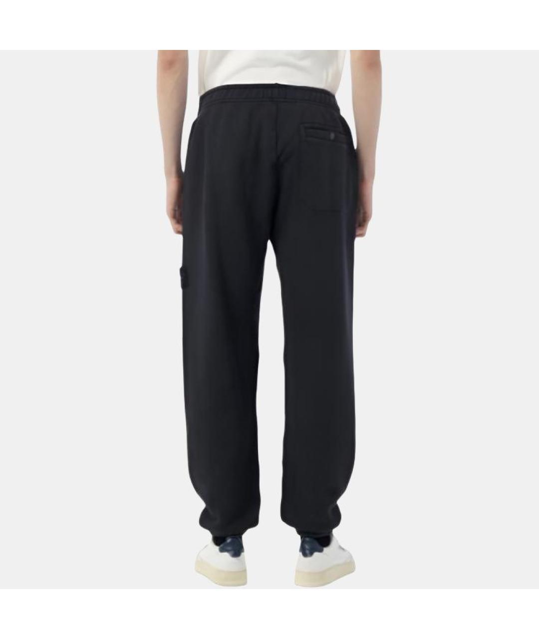 STONE ISLAND Черные повседневные брюки, фото 5