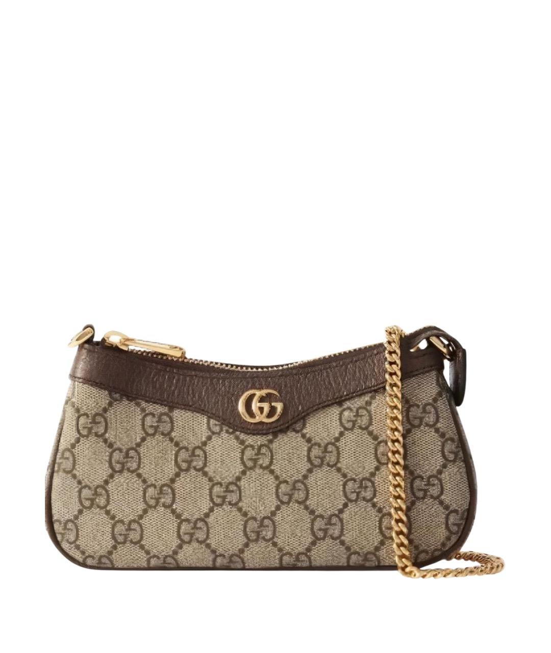 GUCCI Коричневая сумка через плечо, фото 1