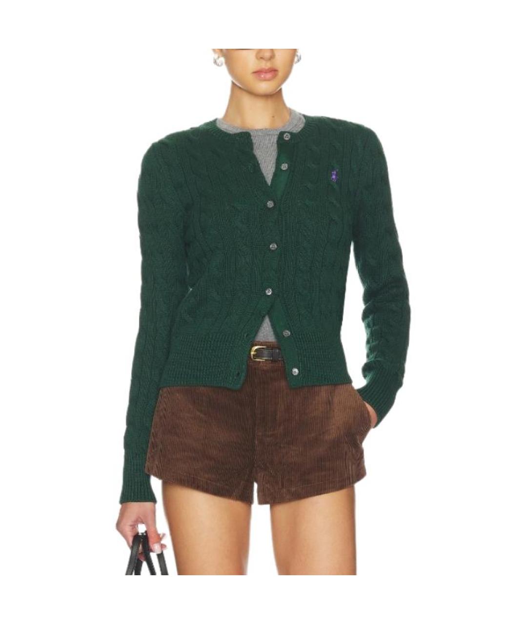 POLO RALPH LAUREN Зеленый кардиган, фото 6