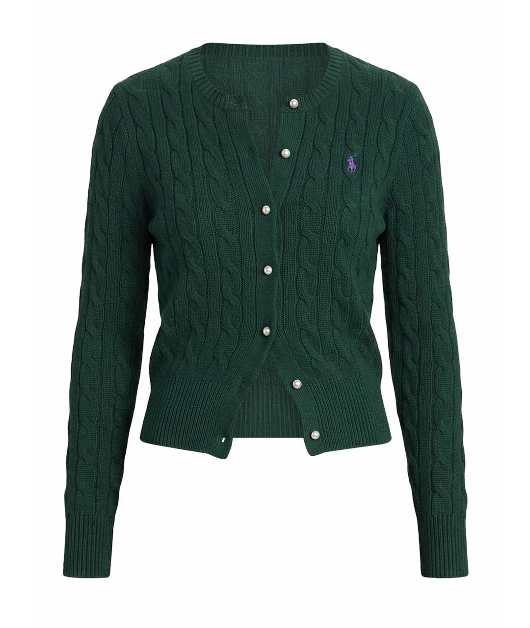 POLO RALPH LAUREN Зеленый кардиган, фото 1