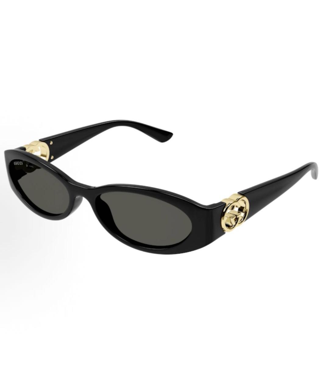 GUCCI Черные пластиковые солнцезащитные очки, фото 5