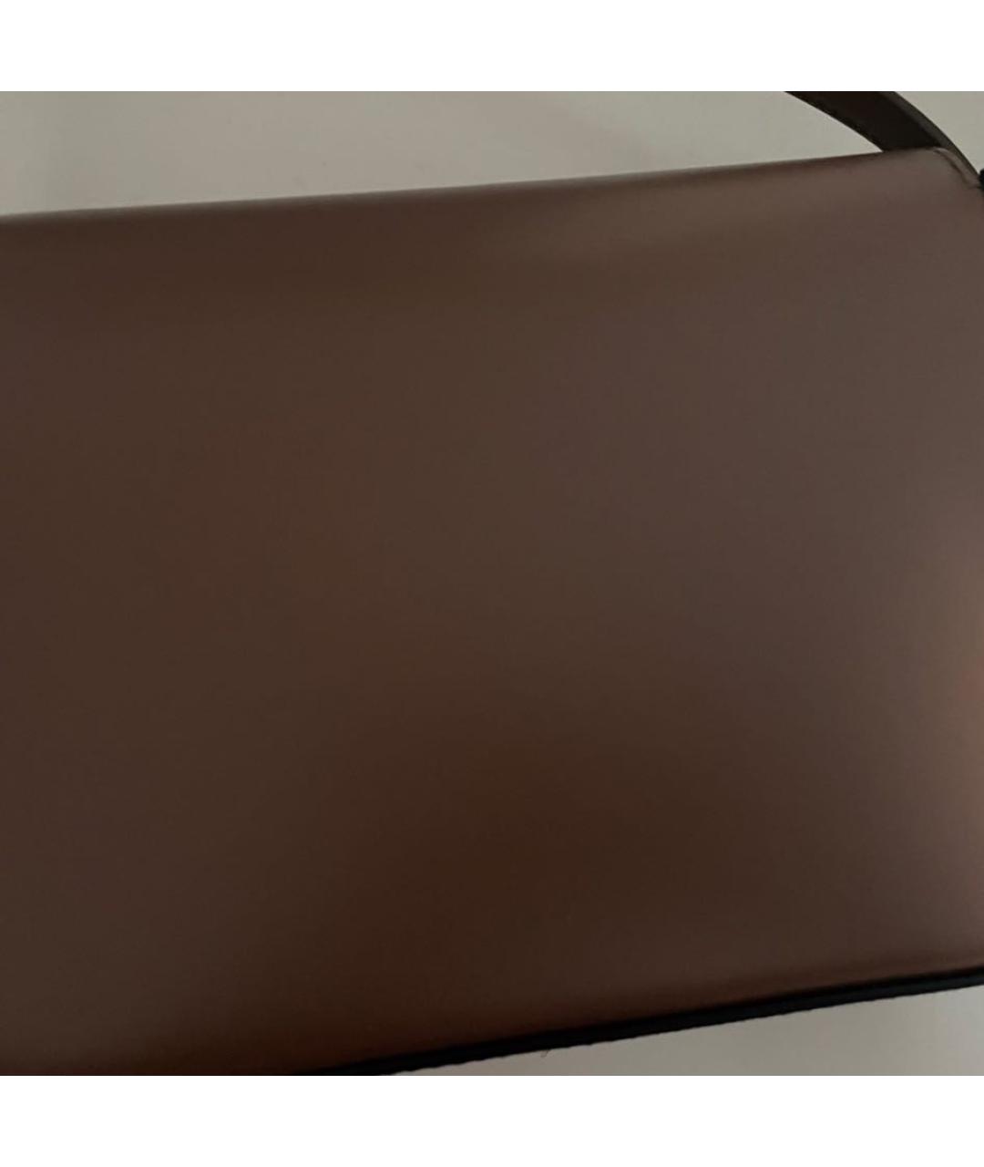 BURBERRY Коричневая кожаная сумка через плечо, фото 7